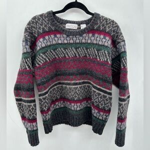 TRADITIONS VINTAGE Wool Grandpa contemporary gorpcore warm sweater LARGE